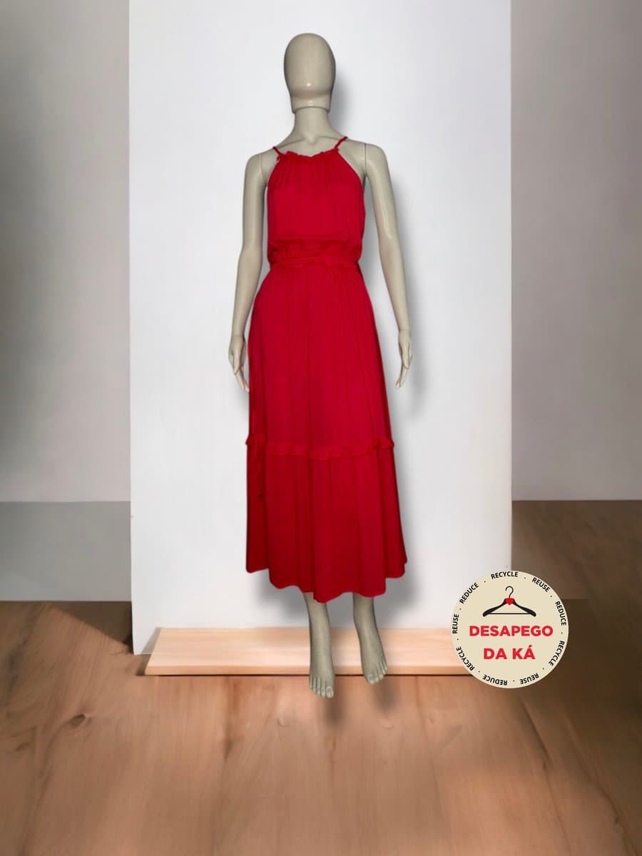 Vestido Longo Pink Costume M, Rosa-chiclete, tamanho M — foto 3