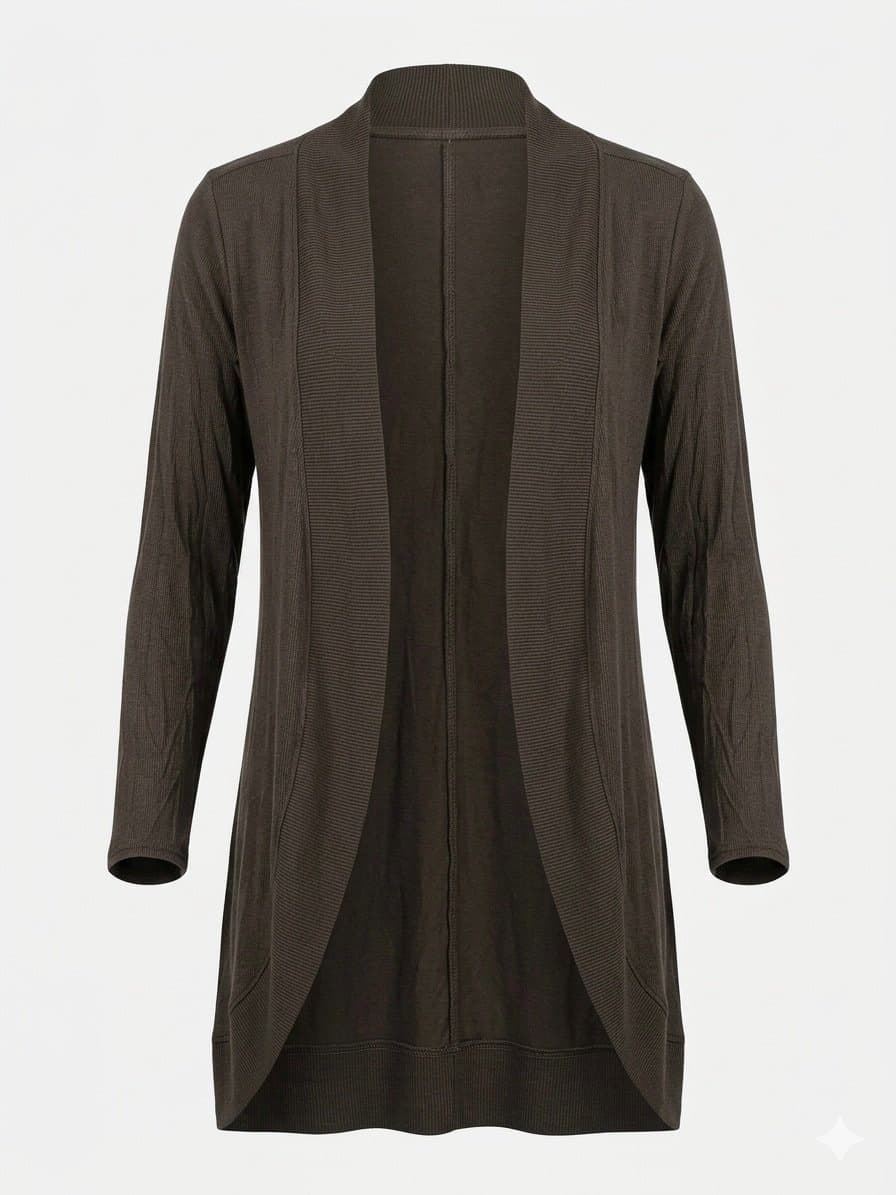 Cardigan Malha Militar Basics P, Verde-musgo, tamanho P