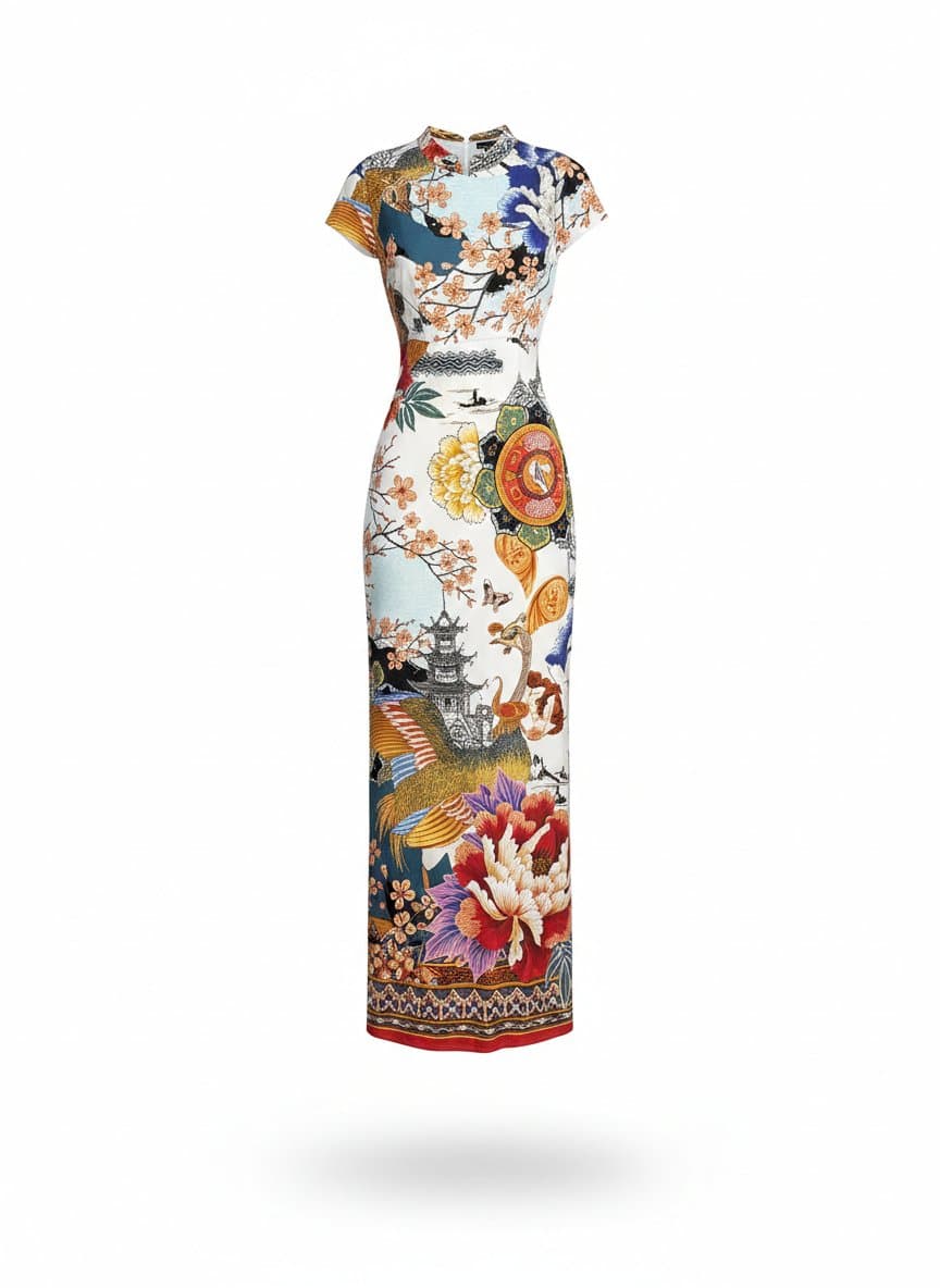 Vestido Midi Farm P, Farm, Estampada, tamanho P