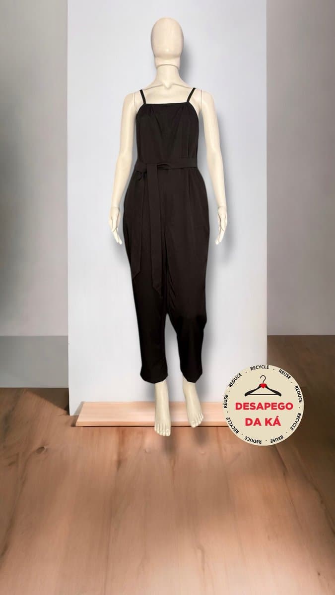 Macacao Preto Usoassim P, Preto, tamanho P — foto 3
