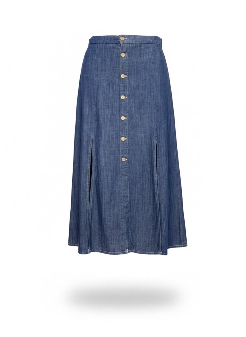 Saia Jeans Farm M, Farm, Azul, tamanho M