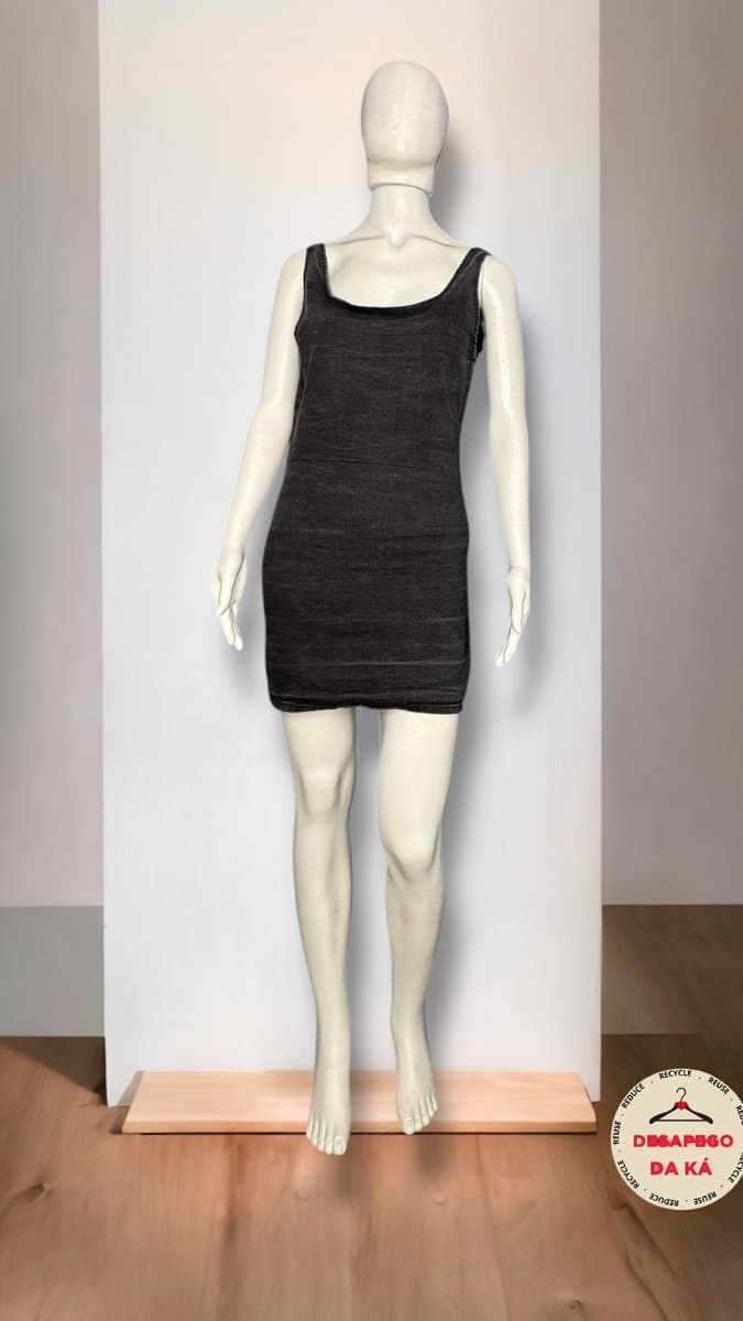 Vestido Jeans Black Zara, Zara, Preto, tamanho G — foto 2