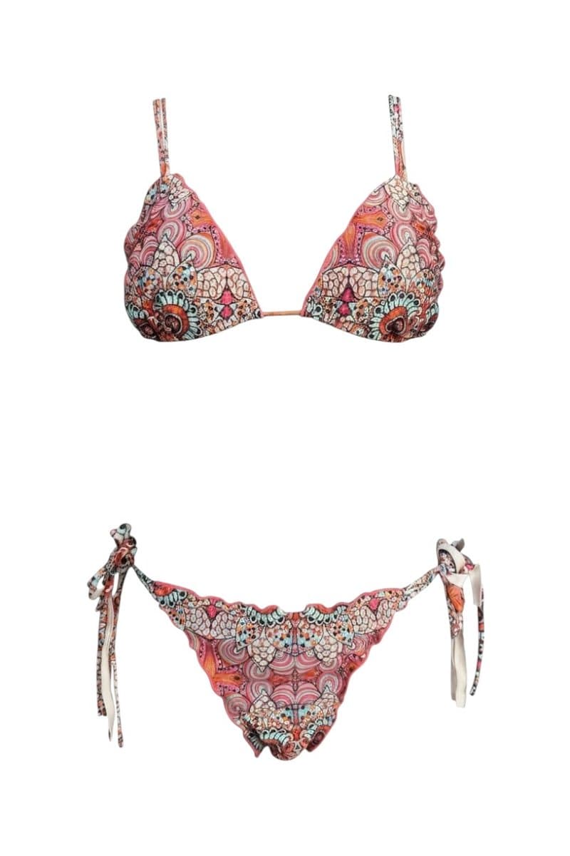 Biquini Estampa Coral La Bamba, Coral, tamanho M
