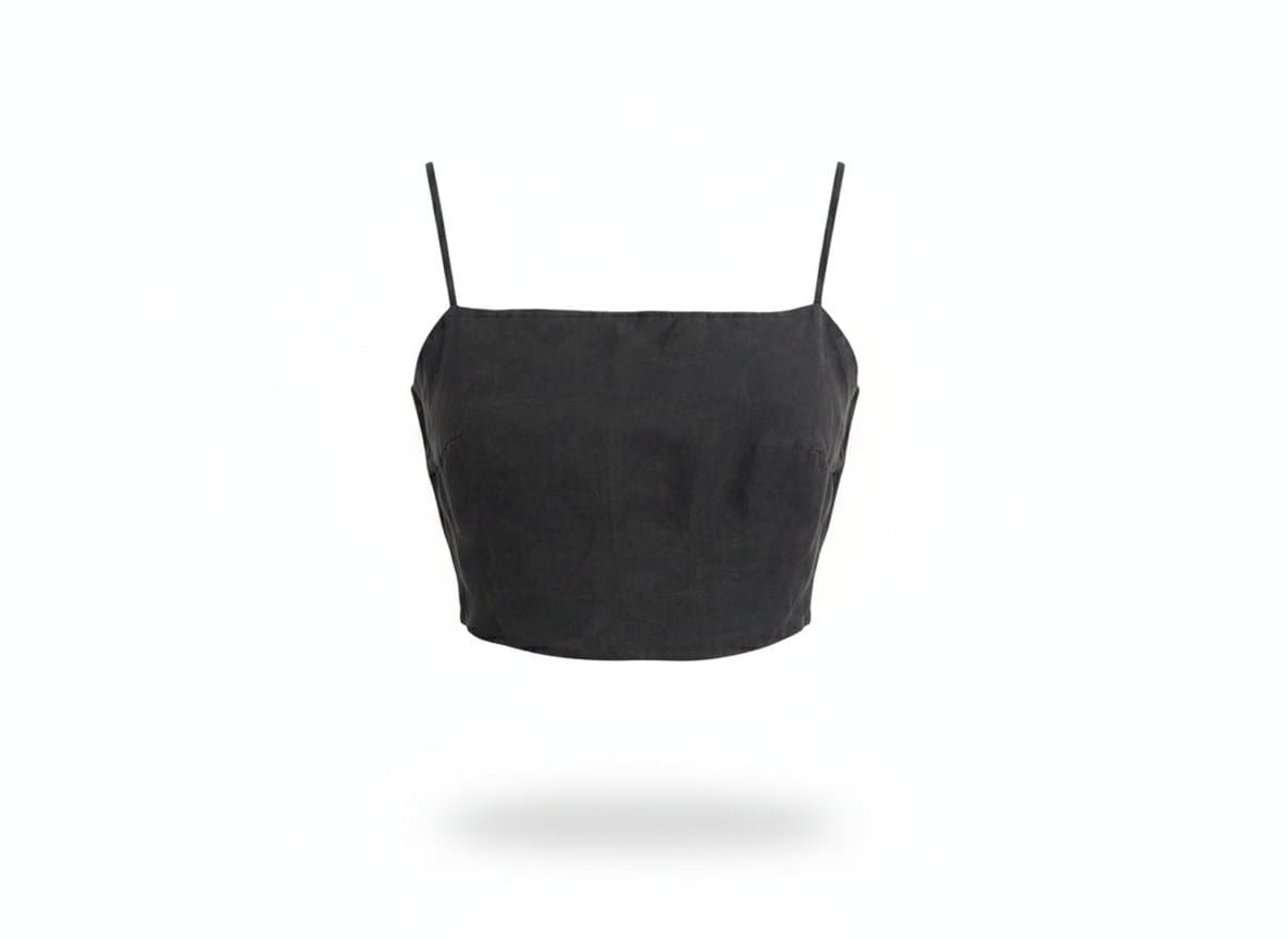 Top Amarraçao Preto Zara G, Zara, Preto, tamanho G