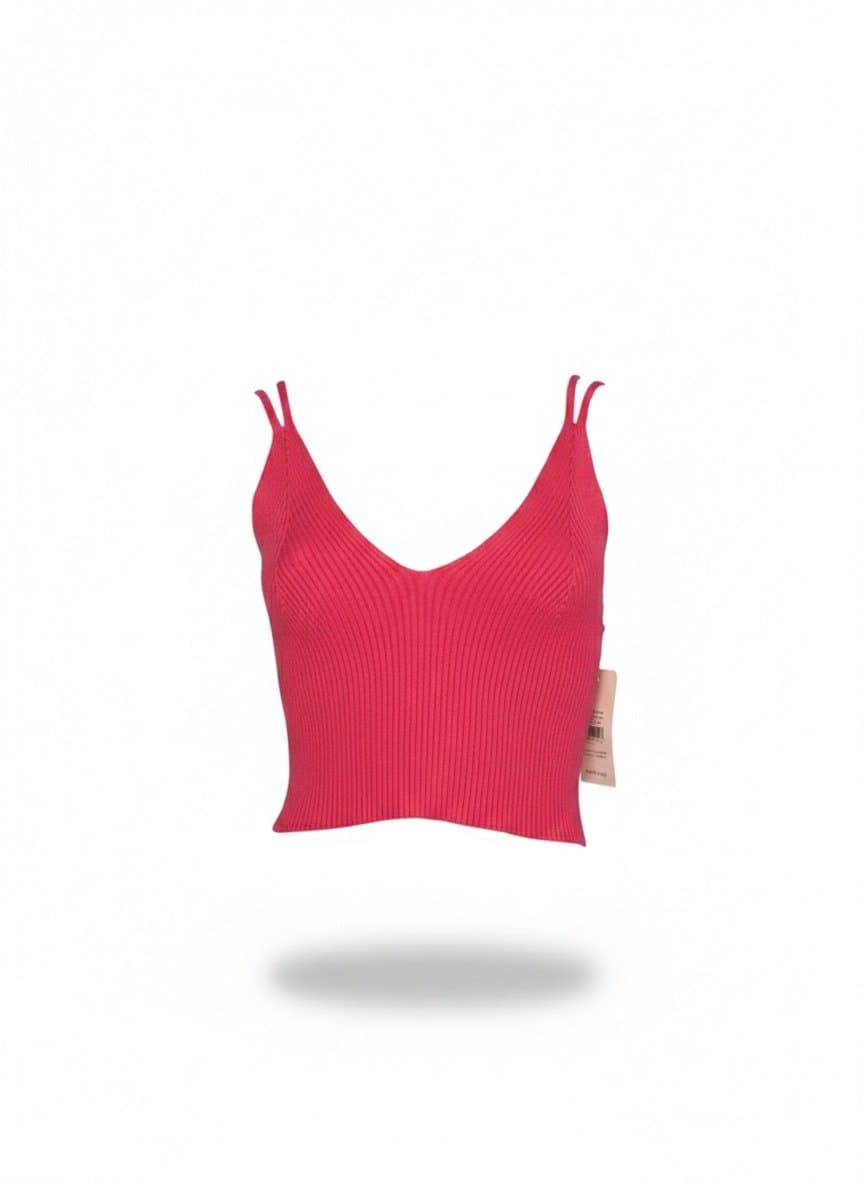 Top Tricot Pink, Rosa-chiclete, tamanho UN