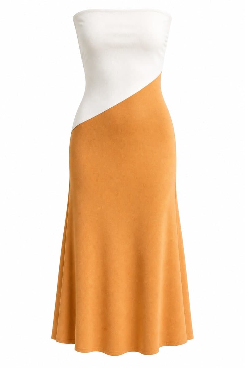 Vestido Tqc Duo Off/Doce De Leite Egoiste, Egoiste, Branco, tamanho M