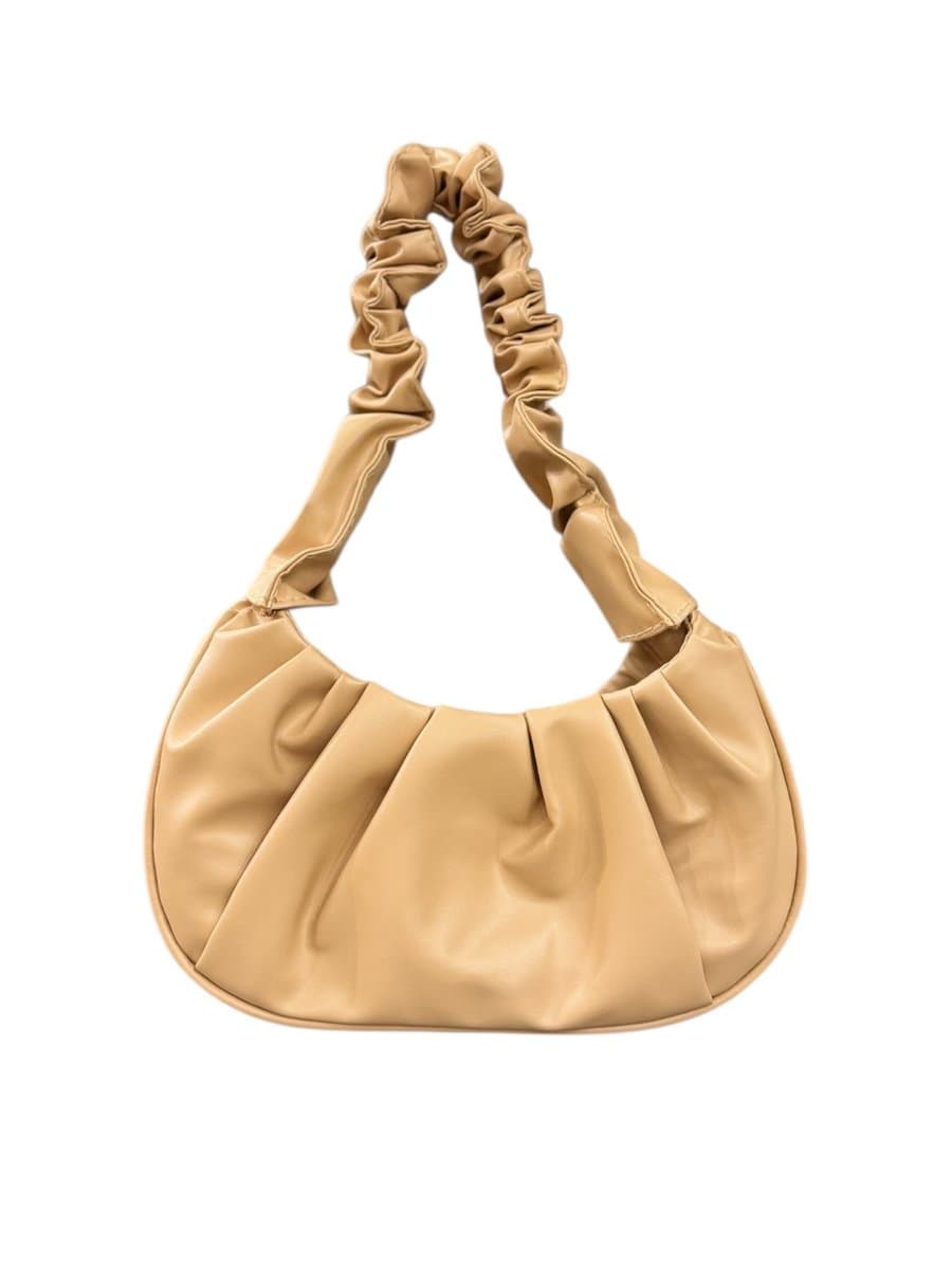 Bolsa Areia Enrrugada, Bege, tamanho Não informado